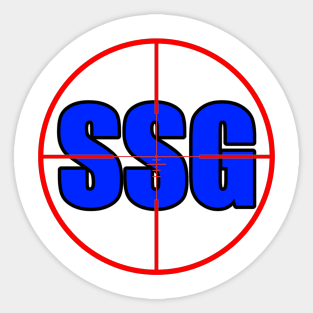 Blue SSG Logo Sticker